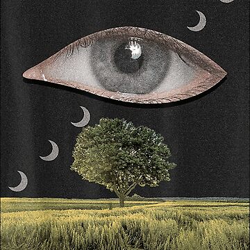 Weirdcore Aesthetic Dreamcore Oddcore Eye And Crescent Moons | Art Print