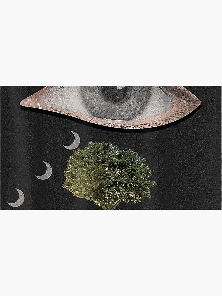 Weirdcore Aesthetic Dreamcore Oddcore Eye And Crescent Moons | Art Print