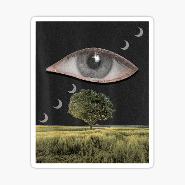 weirdcore dreamcore eye aesthetic | Sticker