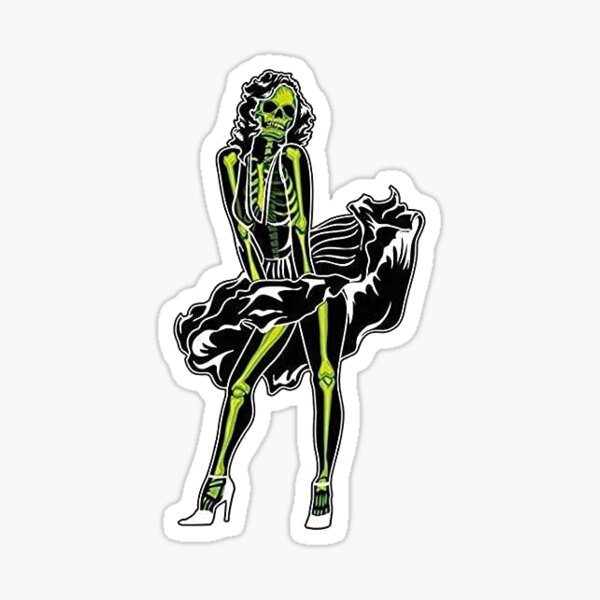 Item preview, Marilyn Monroe Skeleton designed and sold by Estroic.