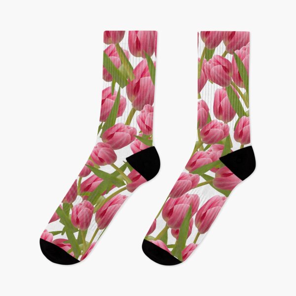 Item preview, Beautiful pink real tulips flowers spring garden bloom  designed and sold by TheSeasonalYard.