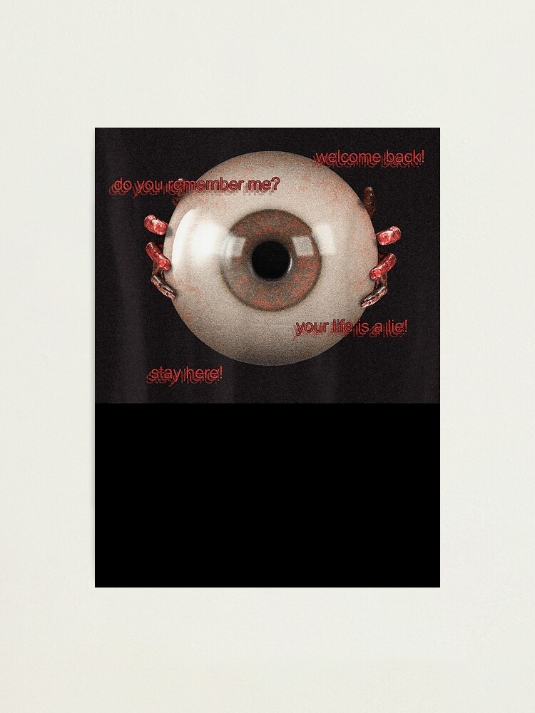 Weirdcore Aesthetic Dreamcore Oddcore Eye And Crescent Moons Photographic  Print for Sale by ShanteWoodley