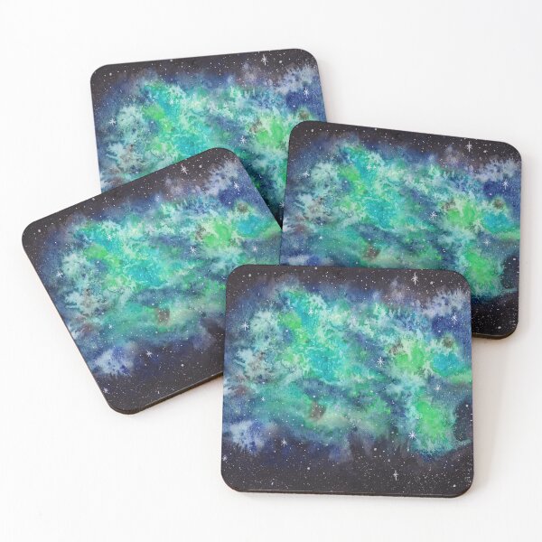 Item preview, Blue and Green Galaxy designed and sold by JadeWuArt.