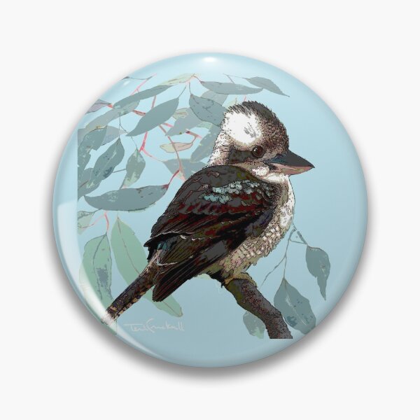 Item preview, Kookaburra  in a gum tree. designed and sold by TERRI CRACKNELL.
