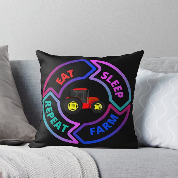 Item preview, eat, sleep, farm, repeat designed and sold by Pugnaciousprint.
