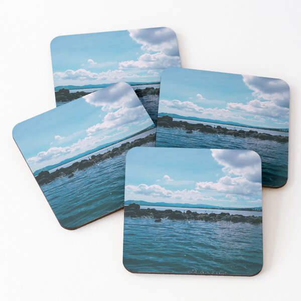 Item preview, Fiji Blue Ocean, Open Sky, Fluffy Clouds and a Rock Jetty designed and sold by RKMR.