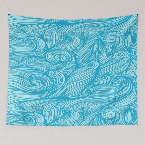 Item preview, Blue ocean waves  designed and sold by Anvin Peeter.