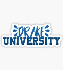 Drake University ~text~ Sticker