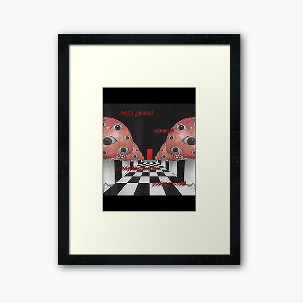 Weirdcore Aesthetic Mushroom Eyes Strangecore Traumacore | Art Print