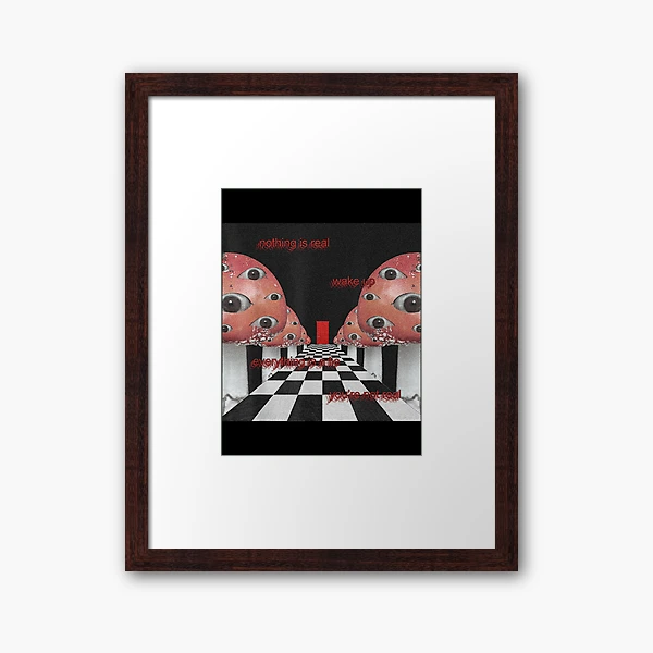 Weirdcore Aesthetic Mushroom Eyes Strangecore Traumacore | Art Board Print