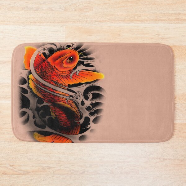 Item preview, Koi fish tattoo designed and sold by attracdionz.