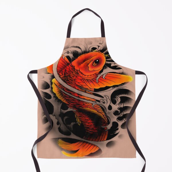 Item preview, Koi fish tattoo designed and sold by attracdionz.