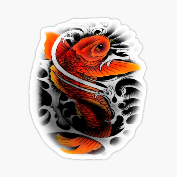 Koi fish tattoo' Sticker