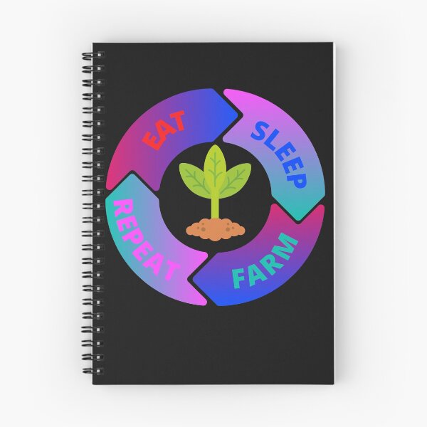 Item preview,  Eat, sleep, farm, repeat designed and sold by Pugnaciousprint.