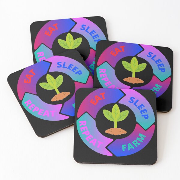 Item preview,  Eat, sleep, farm, repeat designed and sold by Pugnaciousprint.