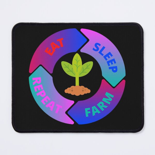 Item preview,  Eat, sleep, farm, repeat designed and sold by Pugnaciousprint.