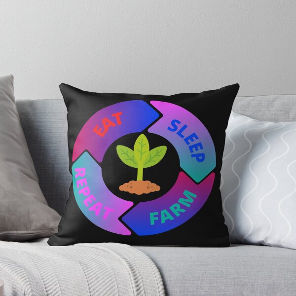 Item preview,  Eat, sleep, farm, repeat designed and sold by Pugnaciousprint.