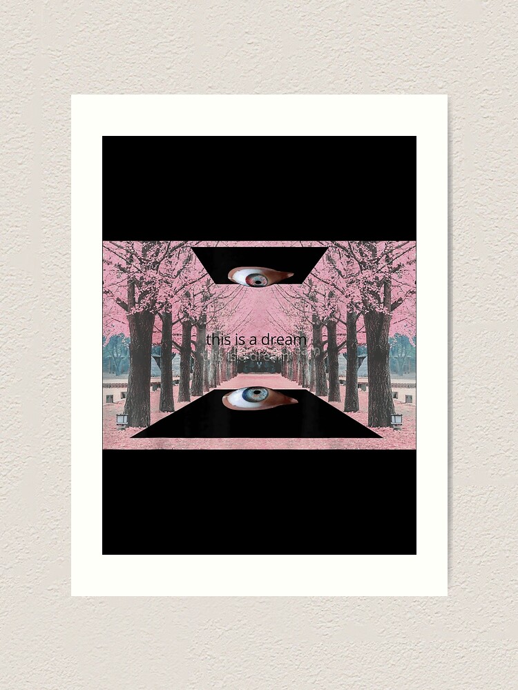 Weirdcore Aesthetic Dreamcore Oddcore Eye And Crescent Moons | Art Print