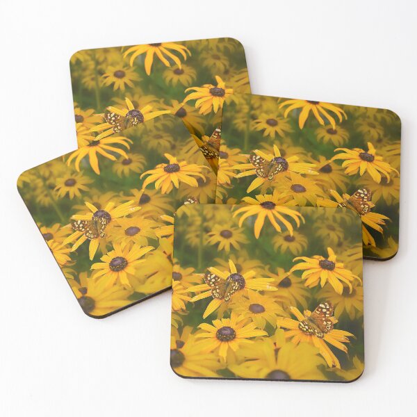 Item preview, Mariposas en flores de Rudbeckia designed and sold by Alisonchambers2.