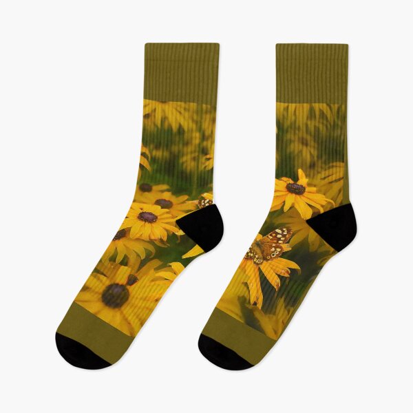 Item preview, Butterflies on Rudbeckia Flowers designed and sold by Alisonchambers2.