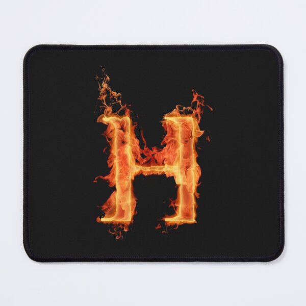 Item preview, Letter H on a flame illustration, fire, light, alphabet letters, flame letters, firefighter, combustion, name, person, holiday, Halloween, gift. designed and sold by Senior-Kuzmin.