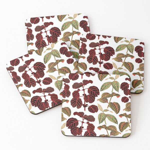 Item preview, Urban jungle iresine house plant pattern cottagecore aesthetic designed and sold by PG Illustration.