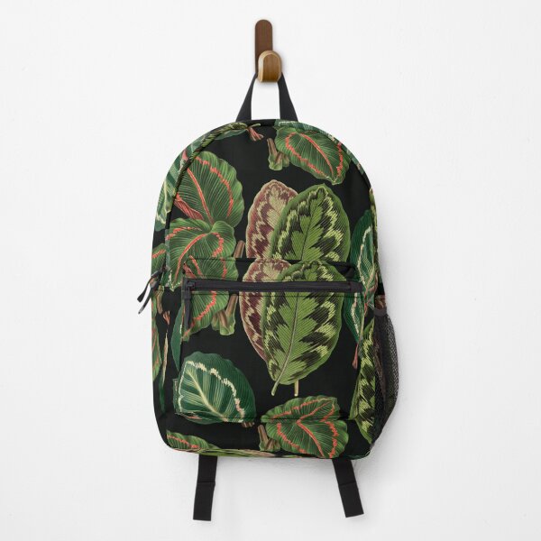 Item preview, House plant leaf urban jungle pattern dark cottagecore aesthetic designed and sold by PG Illustration.