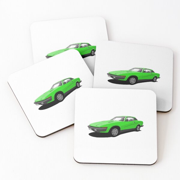 Item preview, Lime Green Triumph TR7 - Classic British sports car  designed and sold by Steve Kidd Art.