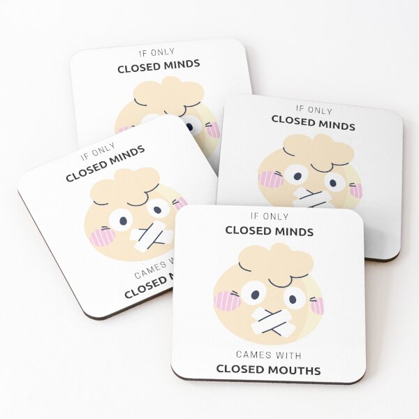 Item preview, If Only Closed Minds Came With Closed Mouths By SIMPLE. designed and sold by FawadAhmad.