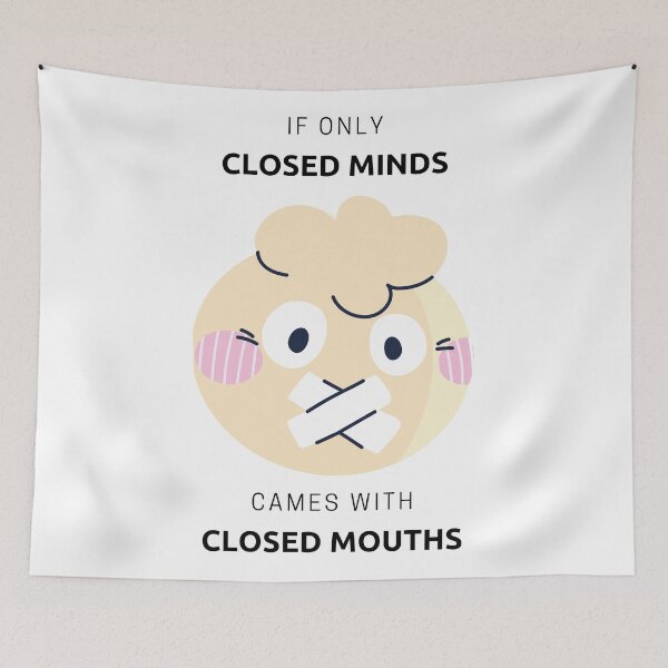 Item preview, If Only Closed Minds Came With Closed Mouths By SIMPLE. designed and sold by FawadAhmad.