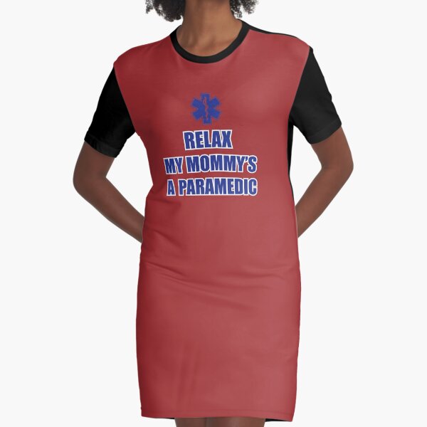 Relax My Mommy's a Paramédico Niño Niños camiseta para niños Vestido camiseta
