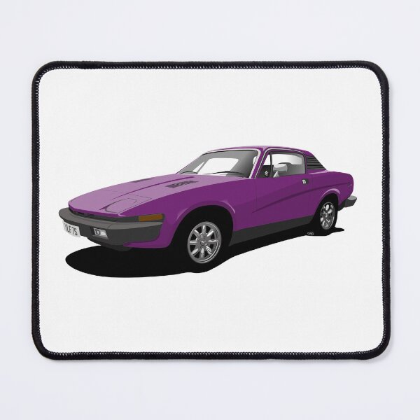 Item preview, Plum Purple Triumph TR7 - Classic British sports car  designed and sold by Steve Kidd Art.