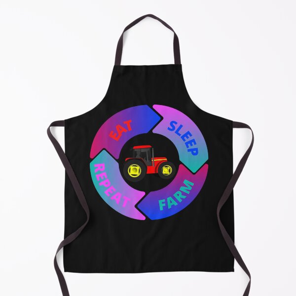 Item preview, Eat, sleep, farm, repeat designed and sold by Pugnaciousprint.