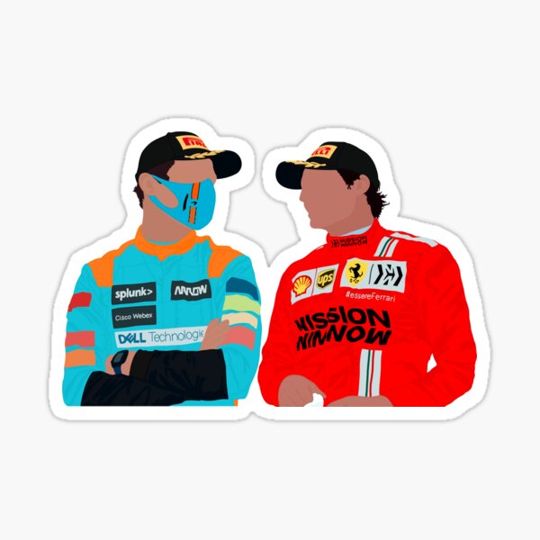 Lando Norris & Carlos Sainz  Sticker