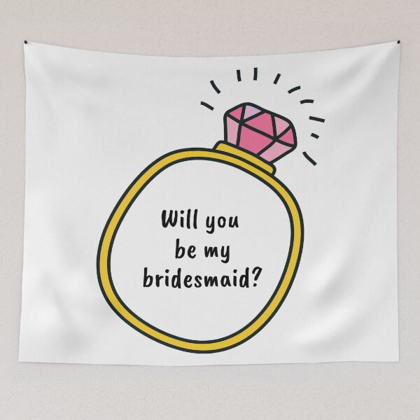 Item preview, Will you be my bridesmaid? designed and sold by LADYGOODMOOD.