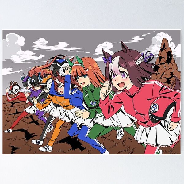 Vista previa del artículo con la obra «Anime, Uma Musume Pretty Derby, Barco de oro (Uma Musume), Mejiro McQueen», diseñado y vendido por charleswellsi.