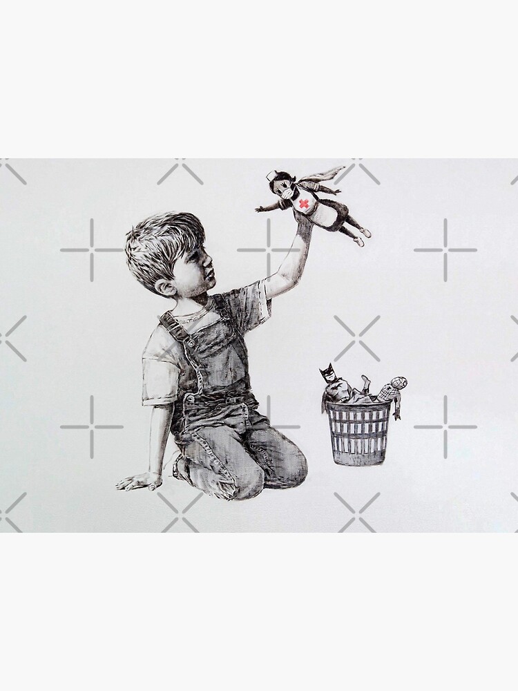 Banksy Game Changer Nurse Superhero 