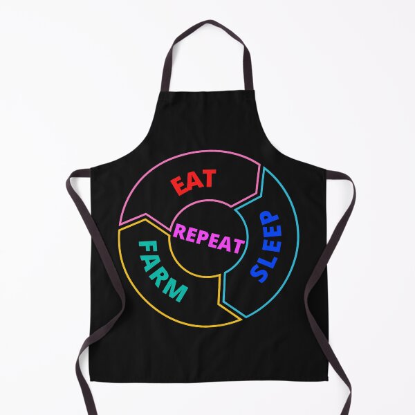 Item preview, Eat, sleep, farm, repeat designed and sold by Pugnaciousprint.