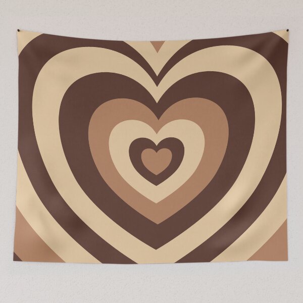 Item preview, Brown Aesthetic Retro Heart  designed and sold by cannevas.