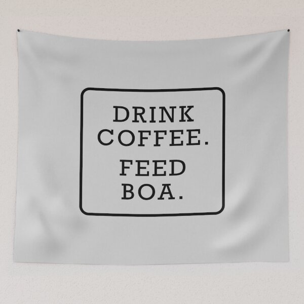 Item preview, Funny snake boa coffee lover graphic text design black designed and sold by Avicularious.