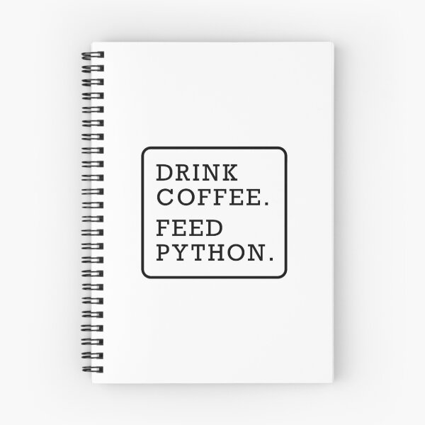 Item preview, Funny snake python coffee lover graphic text design black designed and sold by Avicularious.