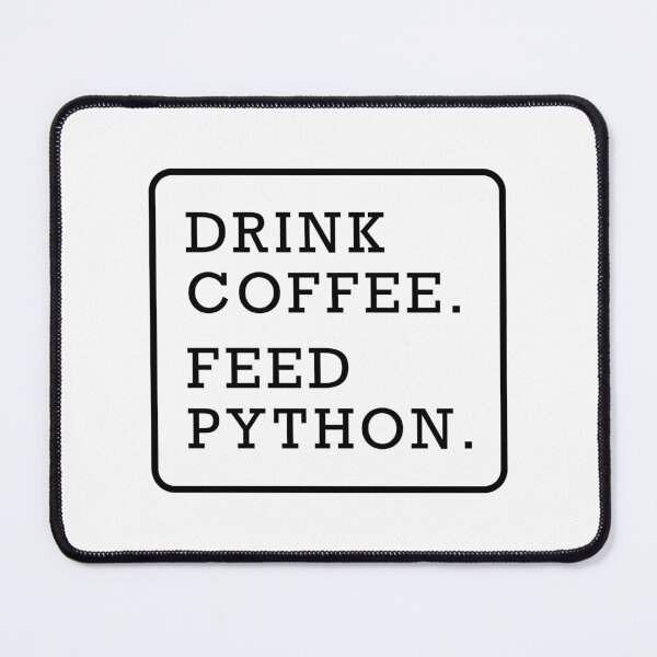 Item preview, Funny snake python coffee lover graphic text design black designed and sold by Avicularious.