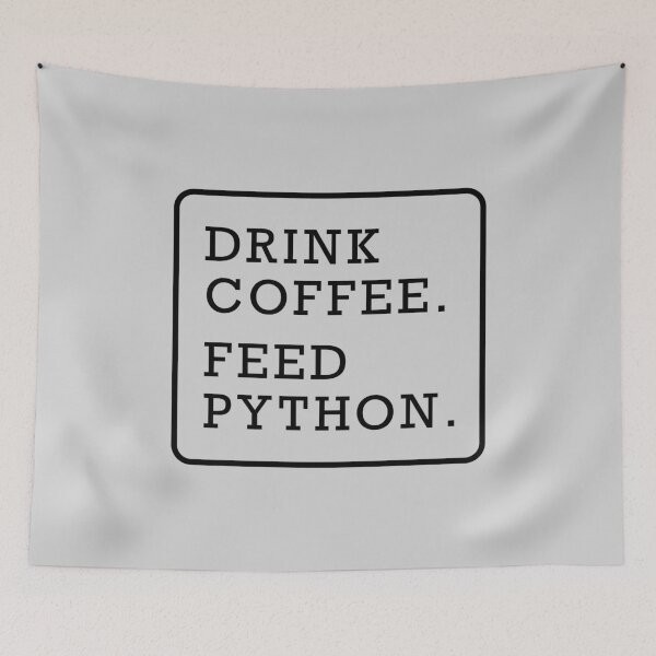 Item preview, Funny snake python coffee lover graphic text design black designed and sold by Avicularious.