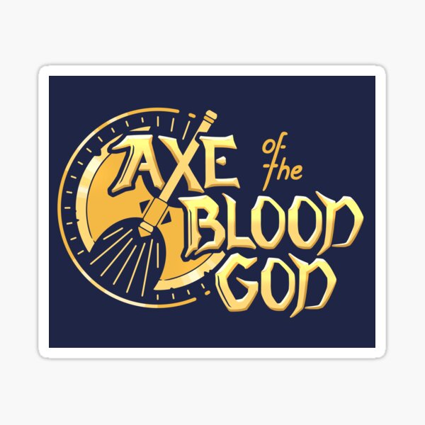 Axe of the Blood God Logo Sticker