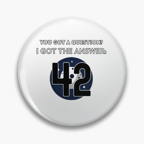 Item preview, The Answer Is 42 - Hitchhiker's guide to the galaxy 42 designed and sold by TeesForTheWorld.