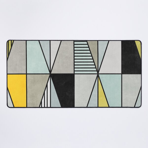 Item preview, Colorful Concrete Triangles - Yellow, Blue, Grey designed and sold by Zoltan Ratko.
