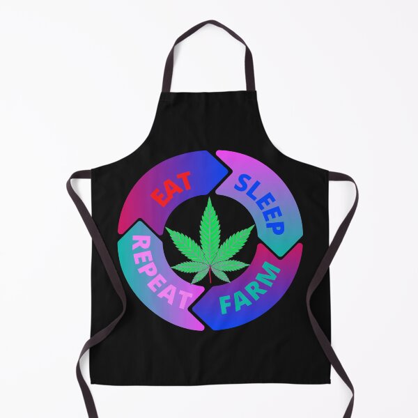 Item preview,  Eat, sleep, farm, repeat , ganja farmer, marijuana designed and sold by Pugnaciousprint.