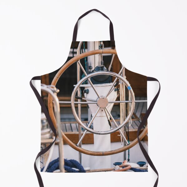 Item preview, Wood and Chrome Boat steering wheel designed and sold by mhailittlearts.