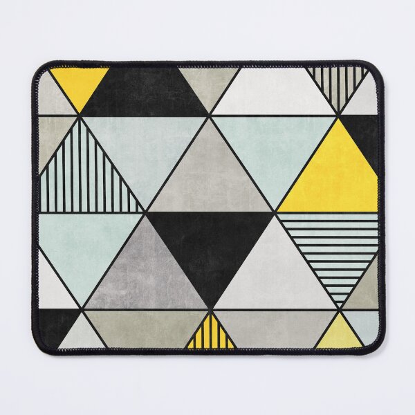 Item preview, Colorful Concrete Triangles 2 - Yellow, Blue, Grey designed and sold by Zoltan Ratko.