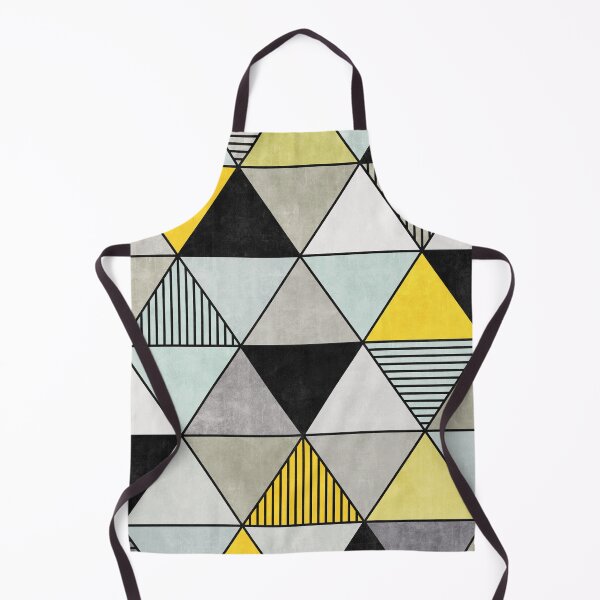 Item preview, Colorful Concrete Triangles 2 - Yellow, Blue, Grey designed and sold by Zoltan Ratko.